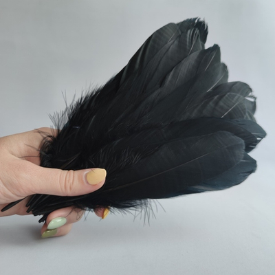 Гусиные перья черные 2 сорт 20 шт.