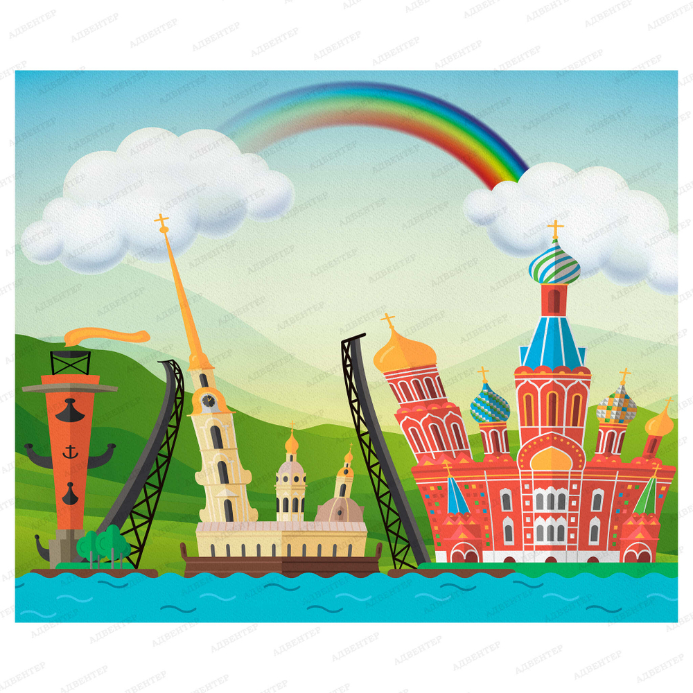 Фотообои Достопримечательности Санкт-Петербурга 079