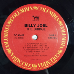 Винтажная виниловая пластинка LP Billy Joel The Bridge (USA 1986)