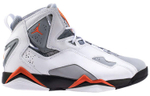 Jordan Air Jordan 7 True Flight leather shock absorption high-top retro basketball shoes men's gray orange