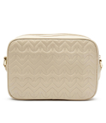 Кожаная сумка-мессенджер Patrizia Pepe - экрю(2B8985 L082)