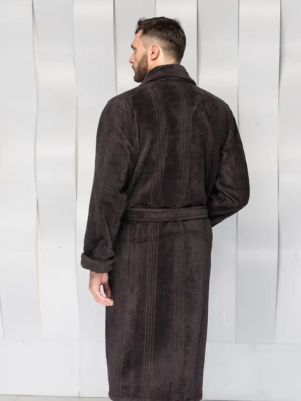 Халат мужской АДАМ без капюшона Антрацит "Polens"