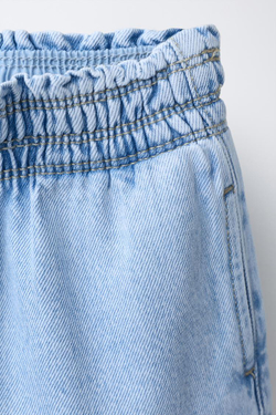 ZARA ДЖИНСЫ WIDE LEG, ГОЛУБОЙ