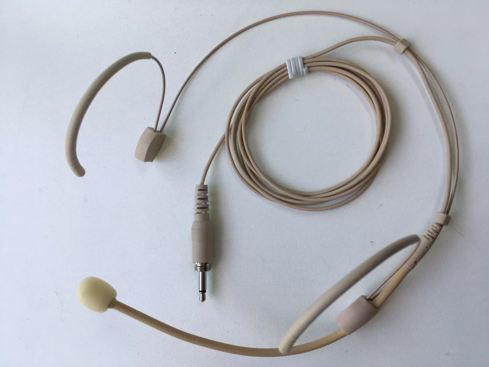OPUS headset mic 4 - микрофон головная гарнитура телесного цвета, мини jack.