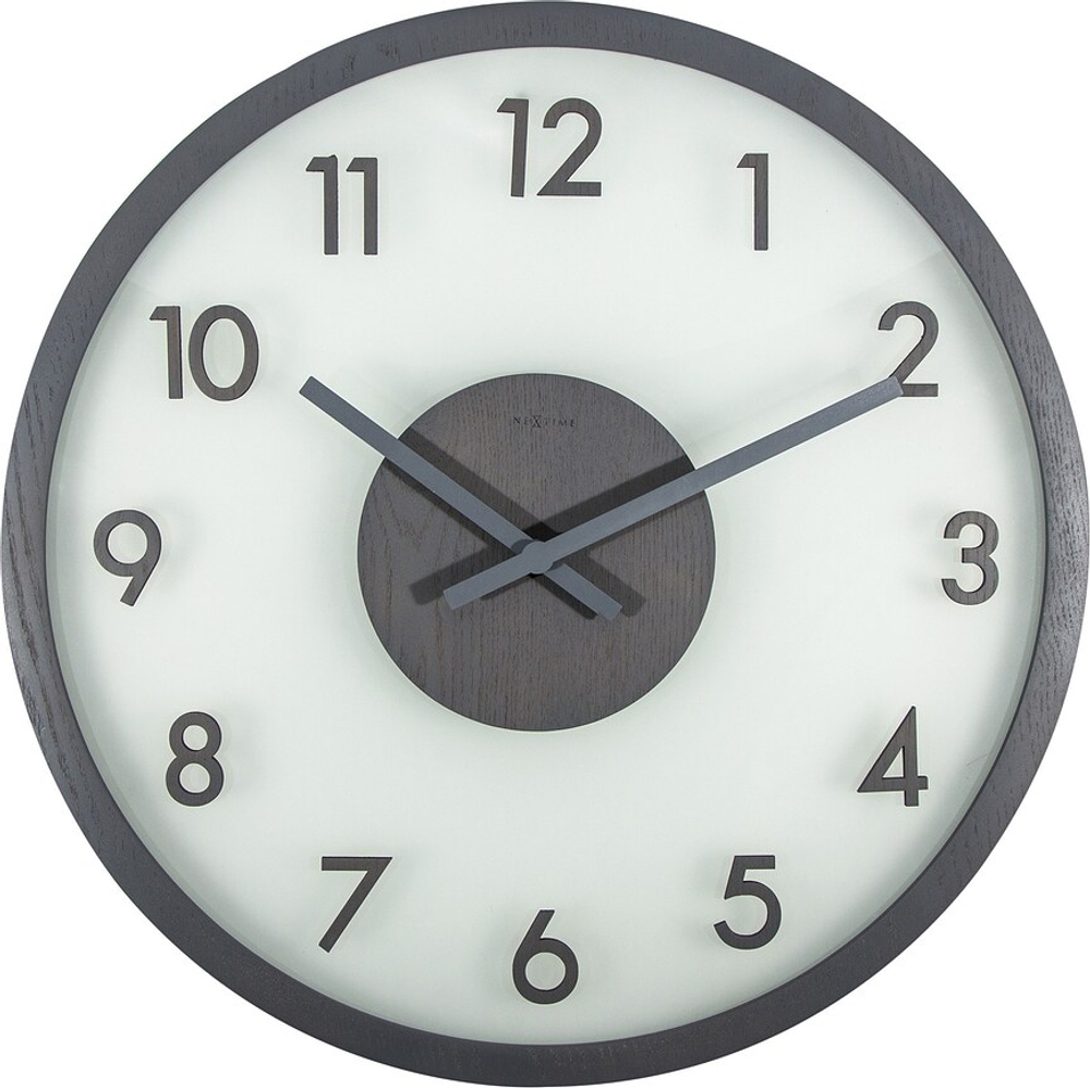 Настенные часы NeXtime Frosted Wood, дерево, 50 см