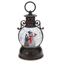 GAEM Изделие декоративное "Фонарь" (подсвет, муз, вьюга, 3хААА н/п +USB), D 10 см, L11 W11 H24 см