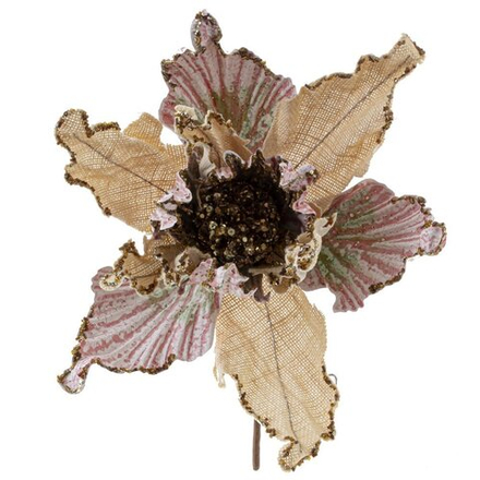 GAEM Цветок искусственный "Пуансеттия", L18 W18 H38 см