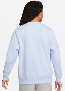 Мужская теннисная кофта Nike Swoosh Club Crew M - light marine/white