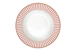 Тарелка суповая 21.5см Easy Life Magie de Noel белая с золотистым кантом