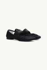 MM6 MAISON MARGIELA БАЛЕТКИ ТЕКСТИЛЬНЫЕ ANATOMIC ЧЕРНЫЕ