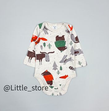 Боди хлопковое "Зима в лесу"