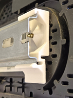 Универсальное крепление для корпусов на динрейку, комплект из 6-ти шт., 3D печать, белый