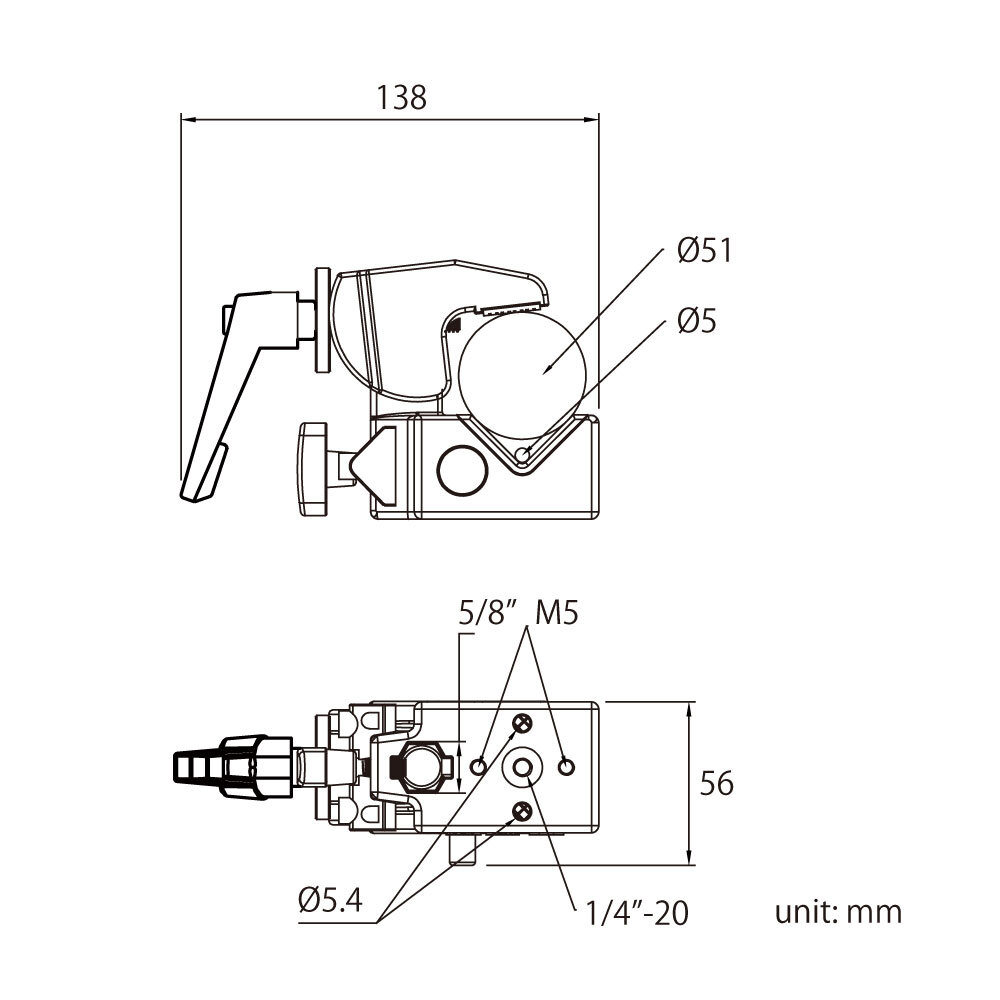 Зажим Kupo KCP-710B Convi Clamp Black W/Ratchet Handle & KCP-7SDL Saddle