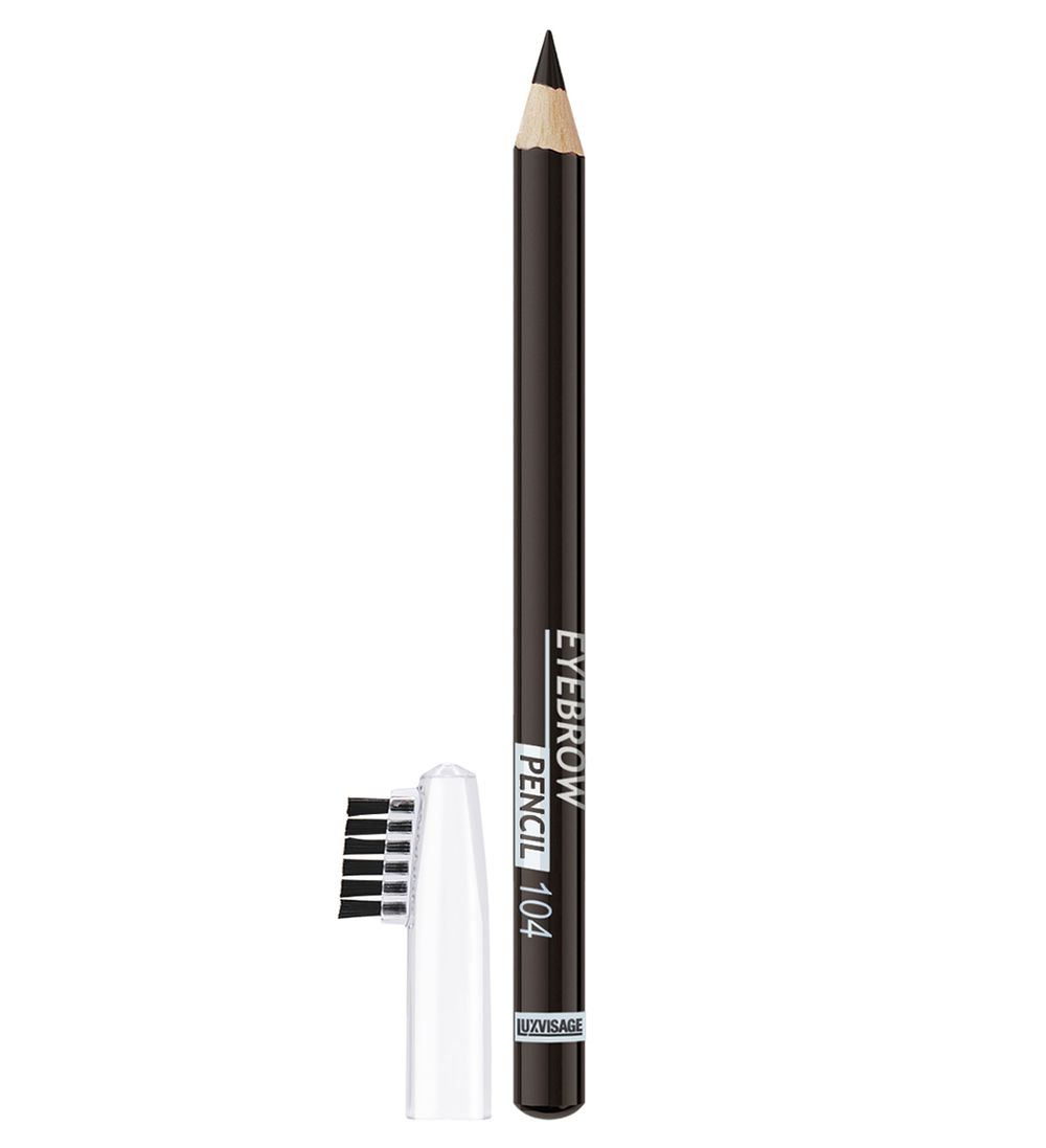 Карандаш для бровей LuxVisage Eyebrow Pencil - 104 Черный