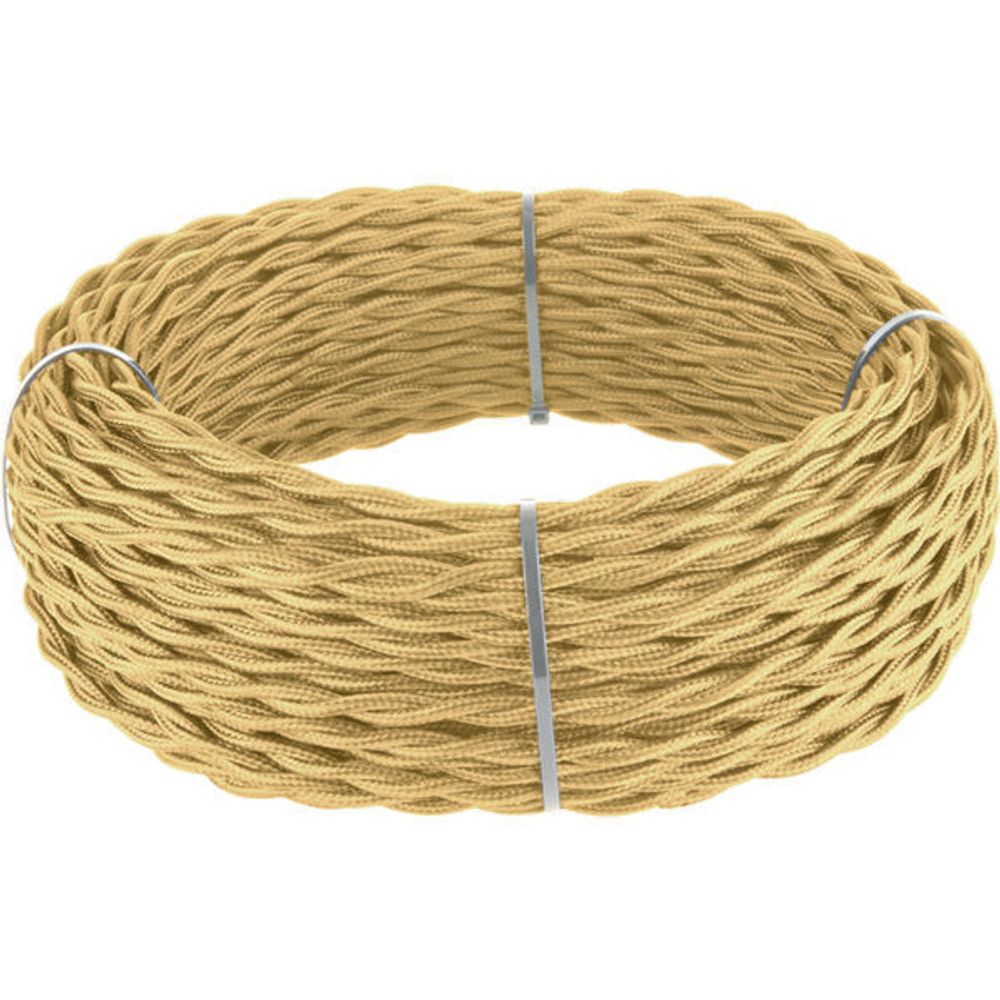 W6453347/ Ретро кабель витой 3х2,5 (золотой песок) под заказ 20 м W6453347