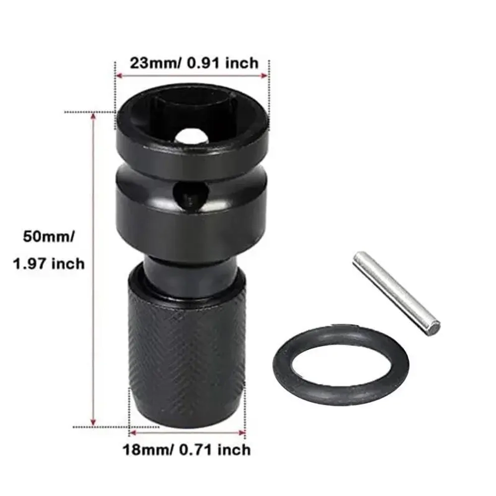 Патрон гайковерта 1/2" адаптер для бит переходник 1/4"