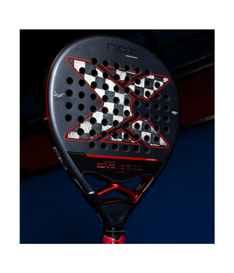 Ракетка NOX AT10 Genius 18K Alum 2025 — контроль и мощность