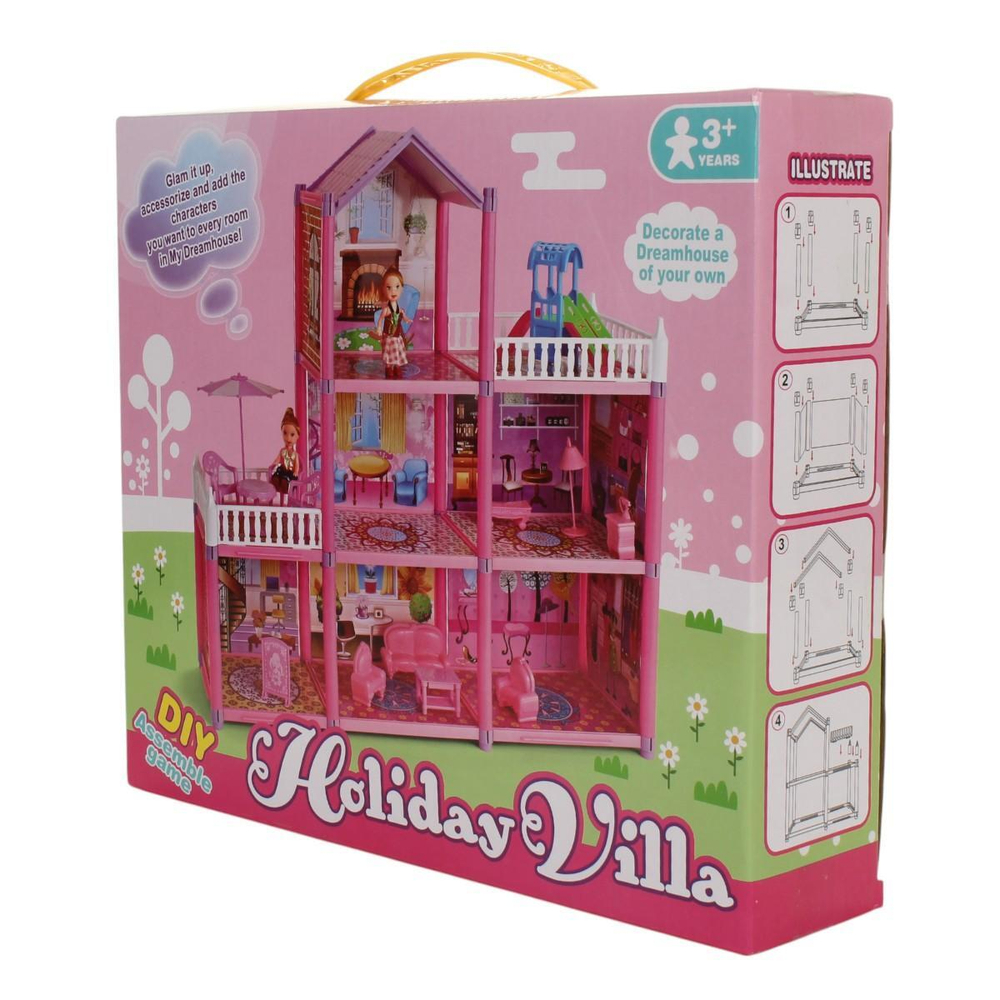 Дом для куклы с мебелью, коробка DSJ588-2