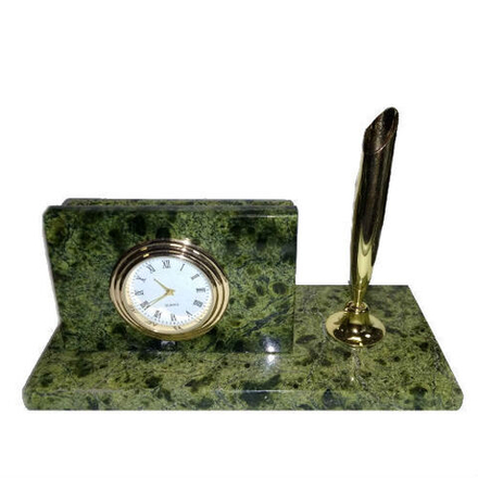 Письменный прибор с часами, змеевик