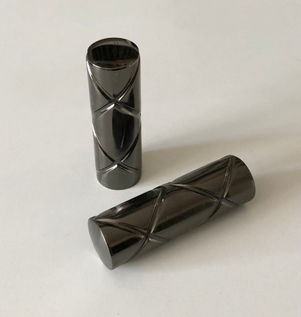 Наконечники Цилиндр для кованых карнизов d19, цвет черный никель