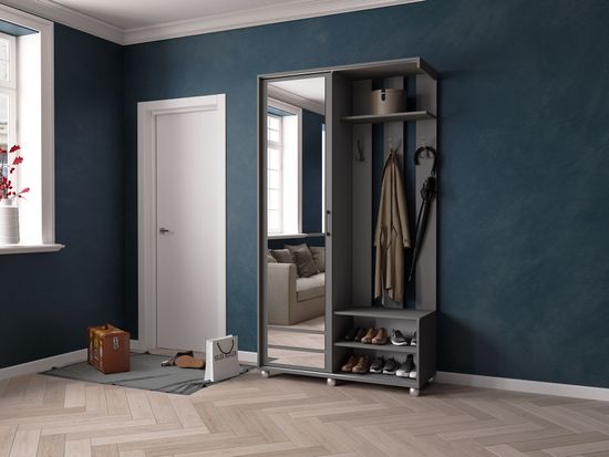 Прихожая ЛАРГО-2 графит серый
