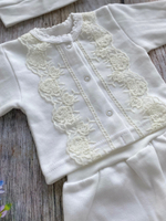 Комплект для девочки (кофта, ползунки, шапка) Артикул: 0305И (Размер: 56)