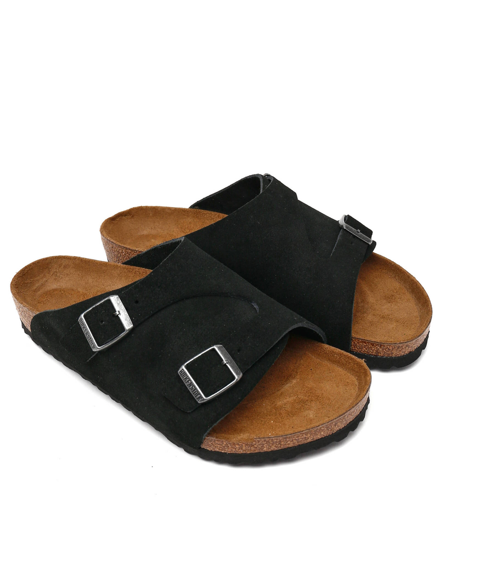 Шлепанцы кожаные zürich vl Birkenstock - черный(1025045)