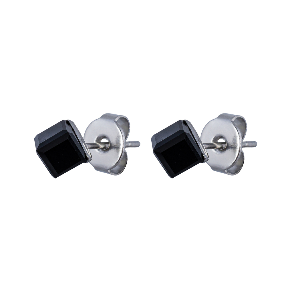 Серьги пусеты Fiore Luna Black SWE2127/1 BL S