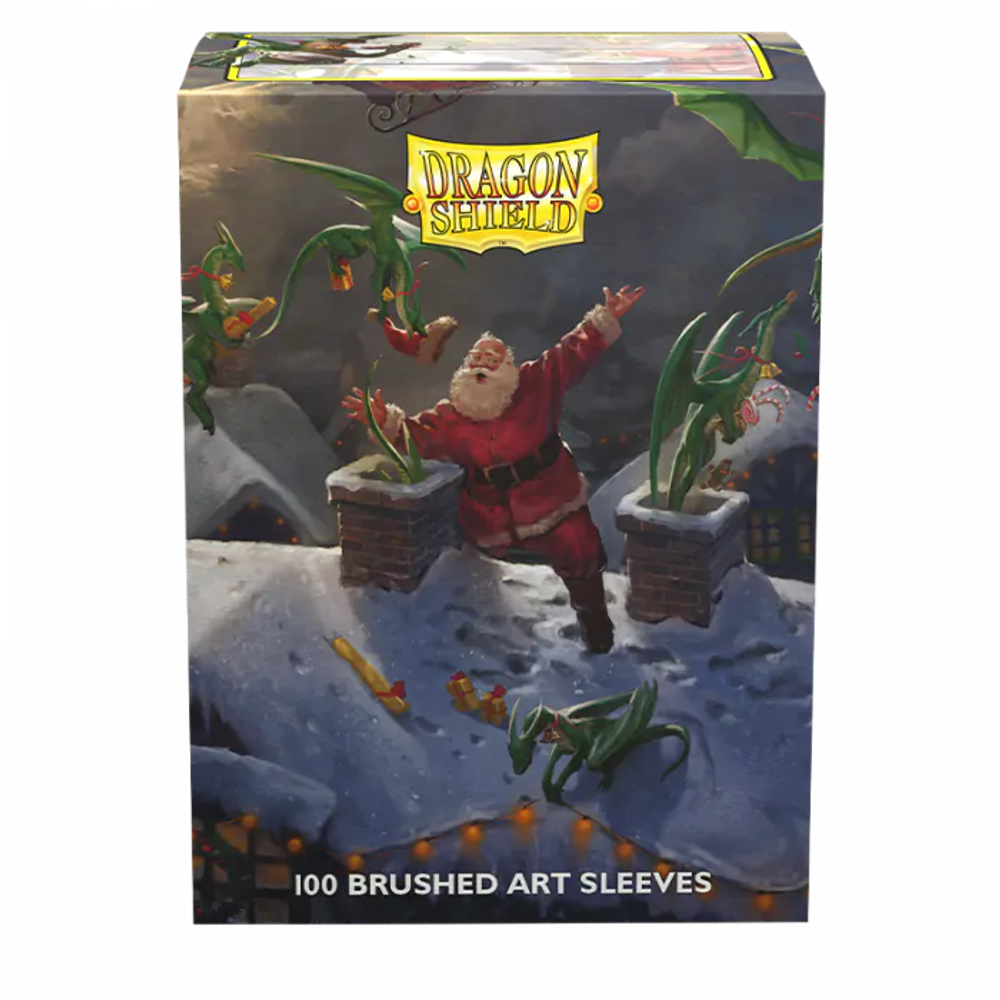Dragon Shield - протекторы с иллюстрацией Christmas 2023 - 100 штук