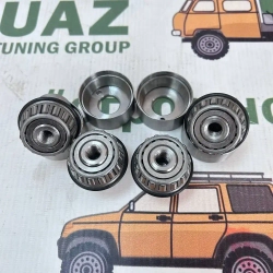 Комплект шкворней поворотного кулака УАЗ на подшипнике, мост Тимкен ("колхозный"), Редукторный (военный)