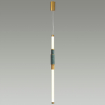 4360/14L MIDCENT ODL24 126 изумрудный мрамор/антич.бронза/металл/акрил Подвесной светильник (ВЕРТ. И ГОРИЗОНТ) IP20 LED 14W 3000K 220V MARMI