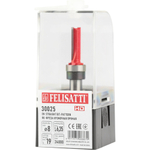 Фреза кромочная прямая FELISATTI 6.35х19мм хвостовик 8мм   30025