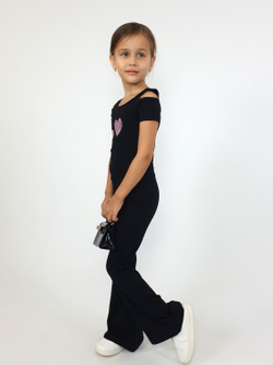 02-165-4 Комплект для девочки (фуфайка+брюки)