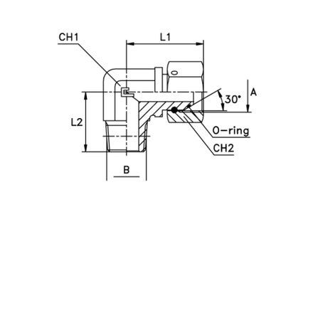 Соединение PFN90 BSP 5/8" NPT 1/2" CAST