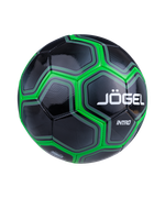 Мяч футбольный Intro №5, черный/зеленый