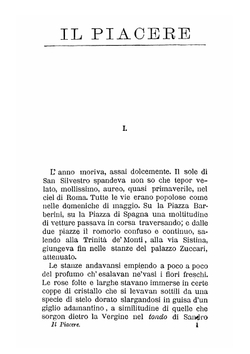 Il piacere | Gabriele d'Annunzio
