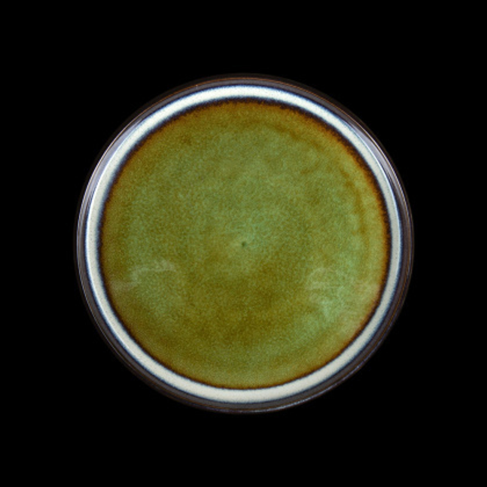 ТАРЕЛКА мелкая 8,5" 223мм, синий+зеленый "Corone Verde"фк0730