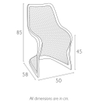 Стул пластиковый Siesta Contract Bloom, черный