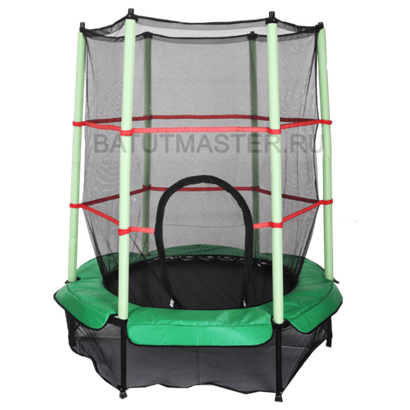 Каркасный батут, диаметр 4,6 фт, зеленый