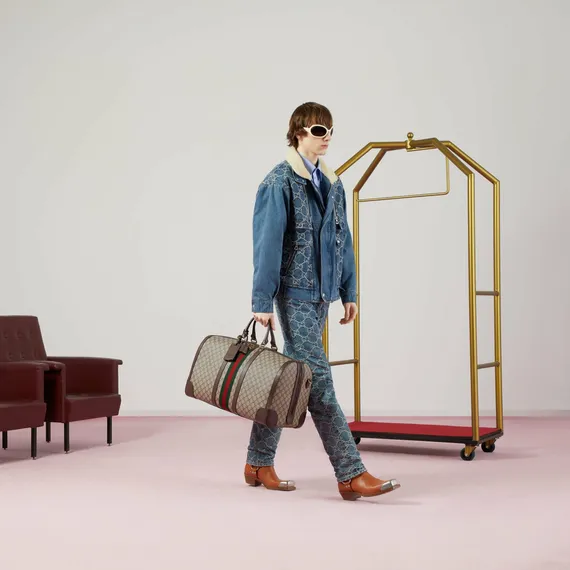 Большая сумка-дафл Gucci Savoy