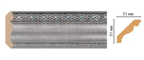 Плинтус потолочный DECOMASTER 155-55 (50*50*2400мм)