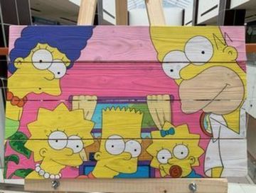 Картина на досках Simpsons (40x60 см)