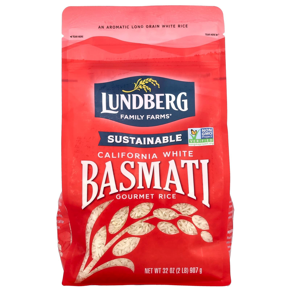 Lundberg, Калифорнийский белый рис басмати, 907 г (32 унции)
