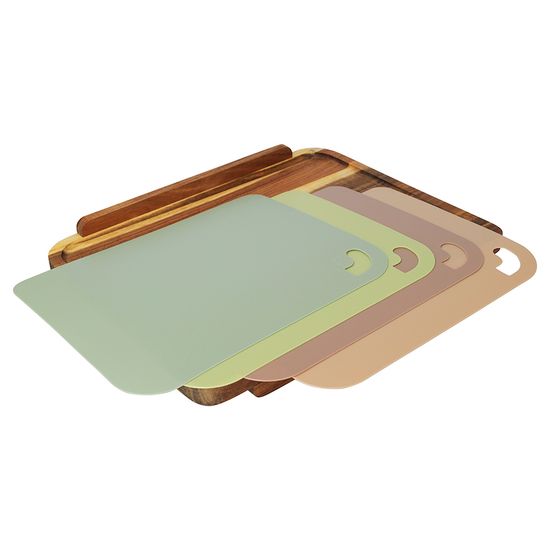 Набор из разделочной доски fix&cut и разделочных ковриков smartchef