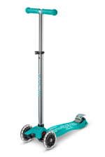 Самокат Maxi Micro Deluxe Glow (светящийся) LED зеленый мармелад