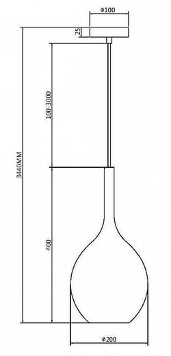 Подвесной светильник Maytoni Duality MOD271PL-01B1