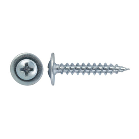 Саморез с пресс-шайбой острый Ph2 белый цинк 4,2х19 мм (кг)