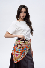 Платок «Матрёшки. Латинская Америка»