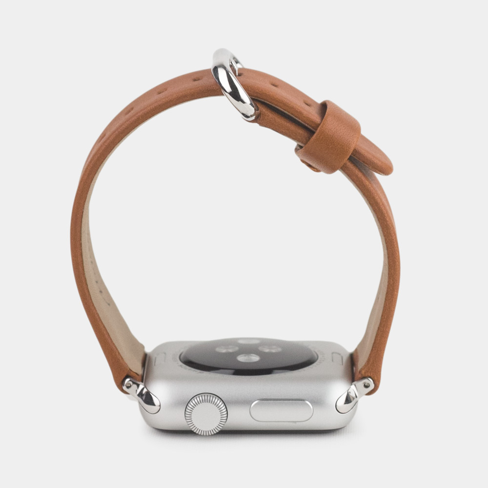 Ремешок для Apple Watch 40/41/42 mm из кожи теленка, коричневого цвета