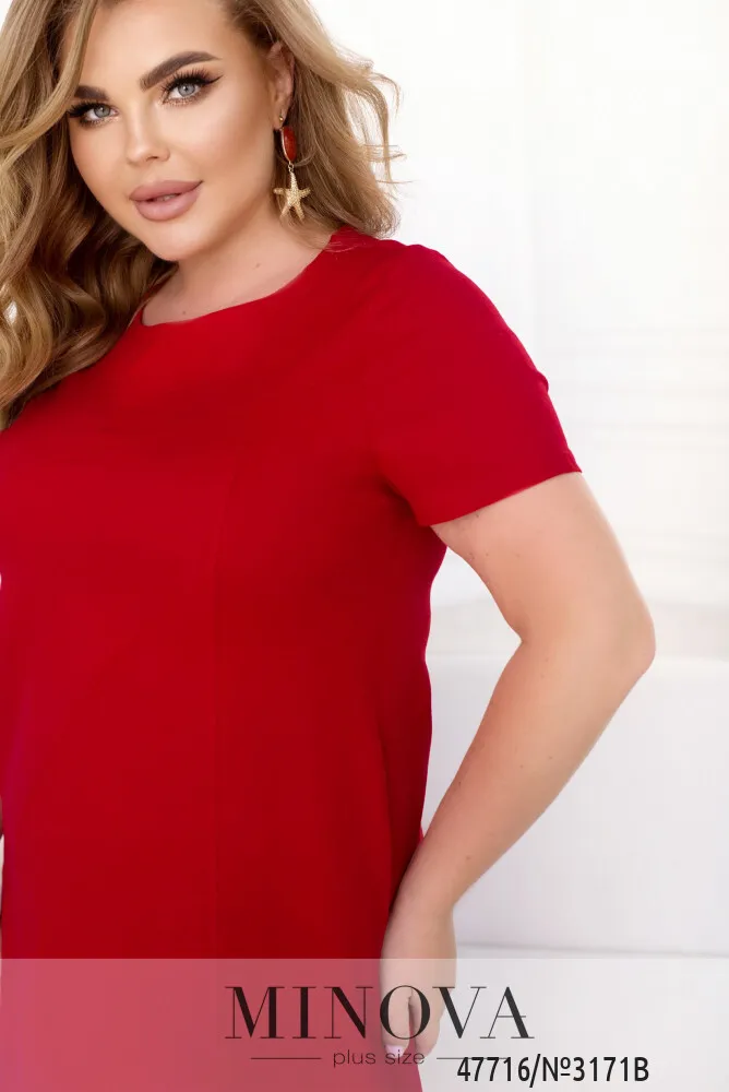 Платье 3171B-красный Minova
